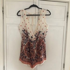 Paisley Pattern Romper
